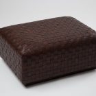 Nina leather ottoman