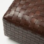 Nina leather ottoman