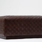 Nina woven leather stool